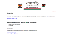 Desktop Screenshot of kenyaconsulate.org.hk